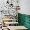 Homestyle Pro Homestyle MK015-B Industrial Hanging Lamp 15x18 cm Schwarzes Metall