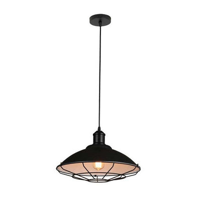 Homestyle Pro Homestyle MK106-BB Industrial Hanging Lampe 40x25 cm Schwarzes weißes Metall