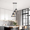 Homestyle Pro Homestyle MK022-B Industrial Pyramide Hanging Lamps Black Metal