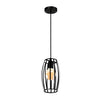 Homestyle Pro Homestyle MK011-B Industrial Hanging Lamp 14x23 cm Black Metall