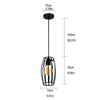 Homestyle Pro Homestyle MK011-B Industrial Hanging Lamp 14x23 cm Black Metall