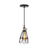 Homestyle Pro Homestyle MK006-B Industrial Hanging Lamp 19x23 cm Black Metal - afbeelding 1