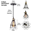 Homestyle Pro Homestyle MK006-B Industrial Hanging Lamp 19x23 cm Black Metal