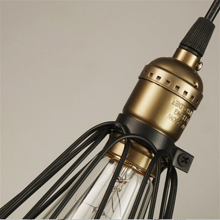 Homestyle Pro Homestyle MK006-B Industrial Hanging Lamp 19x23 cm Black Metal