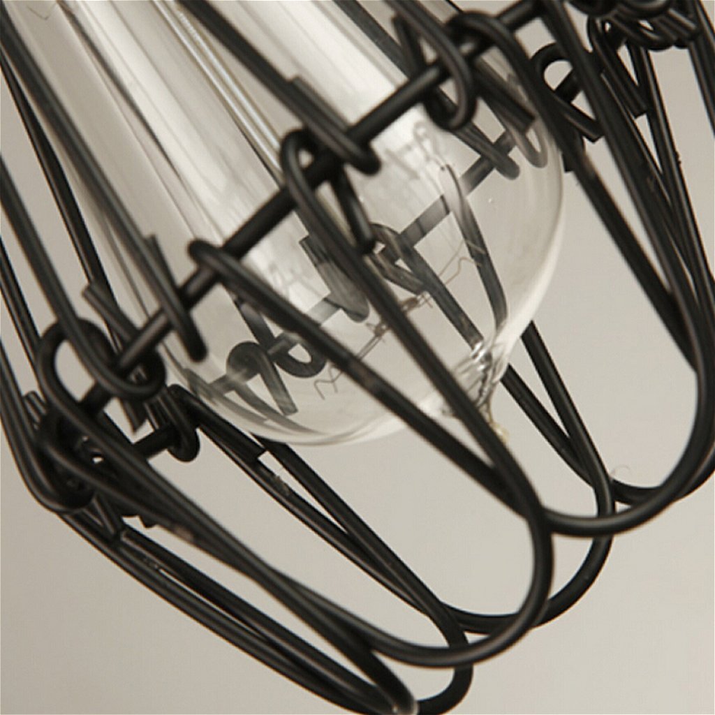 Homestyle Pro Homestyle MK006-B Industrial Hanging Lamp 19x23 cm Black Metal