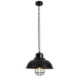 Homestyle Pro Homestyle MK107-BB Industrial Hanging Lamp 33x26 cm Schwarzes Metall - afbeelding 1