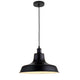 Homestyle Pro Homestyle MK111-BB Industrial Hanging Lamp 36x22 cm Black Metall