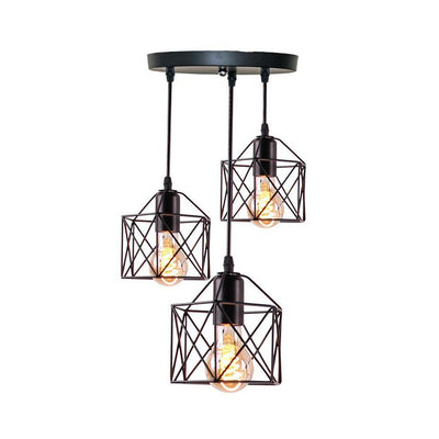 Homestyle Pro Homestyle MK019-B Industrial Hanging Lamps Black Metal