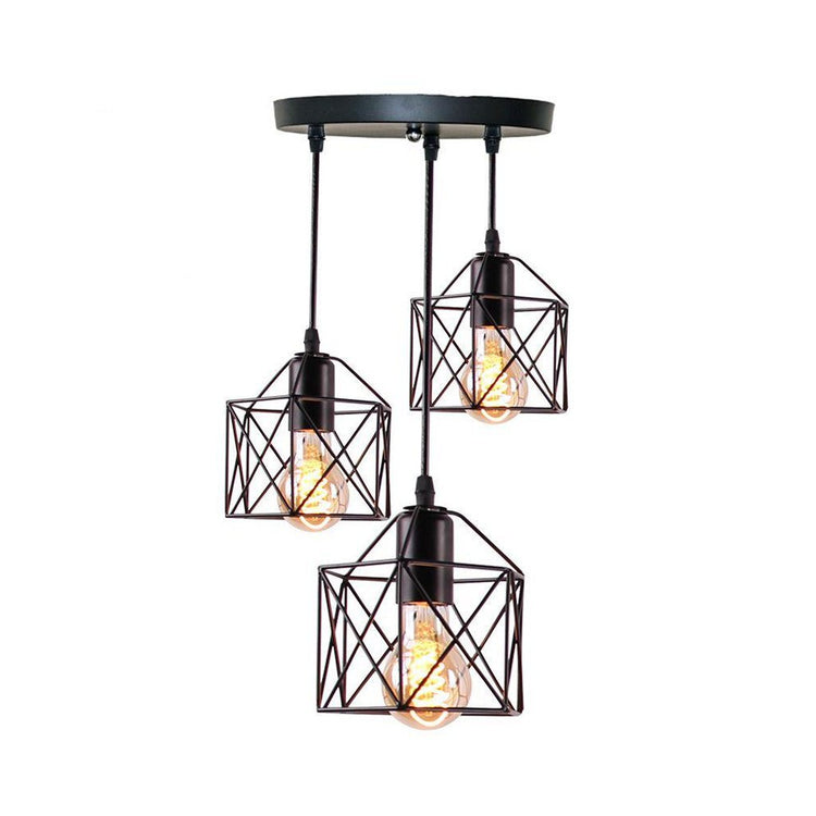 Homestyle Pro Homestyle MK019-B Industrial Hanging Lamps Black Metal