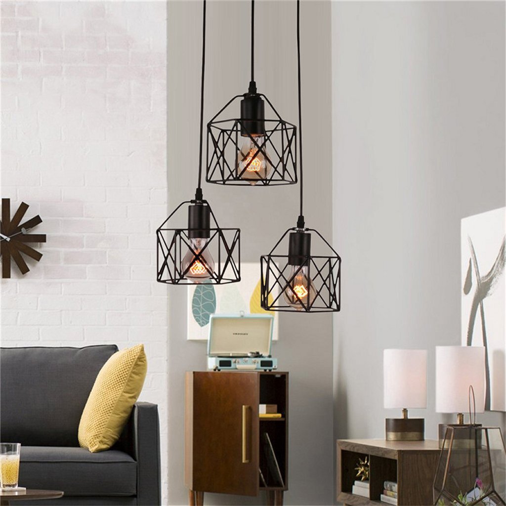 Homestyle Pro Homestyle MK019-B Industrial Hanging Lamps Black Metal