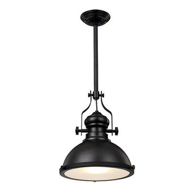Homestyle Pro Homestyle MK102-WB Industrial Hanging Lamp 32x35 cm Schwarzes Weißes Metall