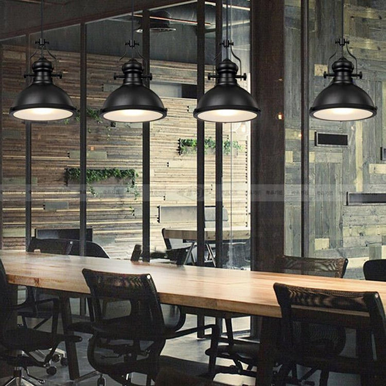 Homestyle Pro Homestyle MK102-WB Industrial Hanging Lamp 32x35 cm Schwarzes Weißes Metall