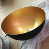 Homestyle Pro Homestyle MK108-GB Industrial Hanging Lamp 35x17,5 cm Schwarzes Gold Metall