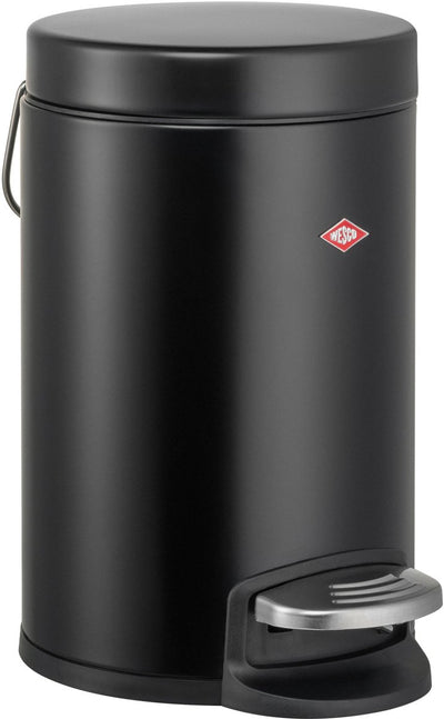 Wesco Kosmetik 133 Abfallbehälter | Treteimer | 3 Liter | Metall - mattschwarz | Make-up-Abfallbehälter