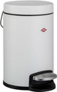 Wesco Kosmetik 133 Abfallbehälter | Treteimer | 3 Liter | Metall - mattweiß | Make-up-Abfallbehälter