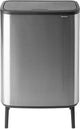 Brabantia Bo Touch Bin Hi Abfallbehälter – 60 Liter – 1 Fach – mattierter Stahl, fingerabdrucksicher