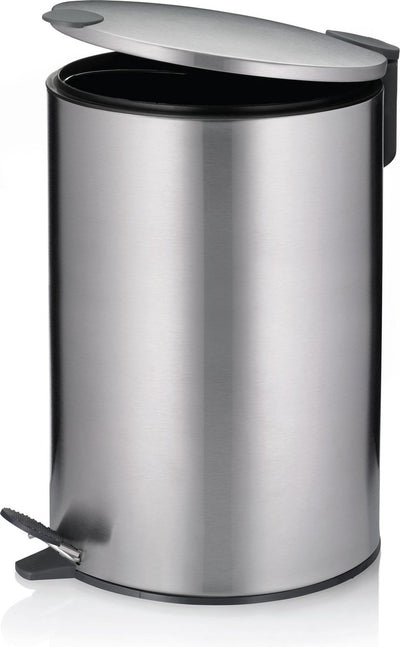 Kela Tretabfalleimer, 12 l, Silber - | matt