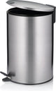 Kela Tretabfalleimer, 12 l, Silber - | matt