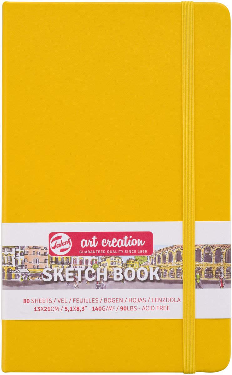 Talens Art Creation Skizzenbuch Goldgelb 13 x 21 cm 140 g 80 Blatt