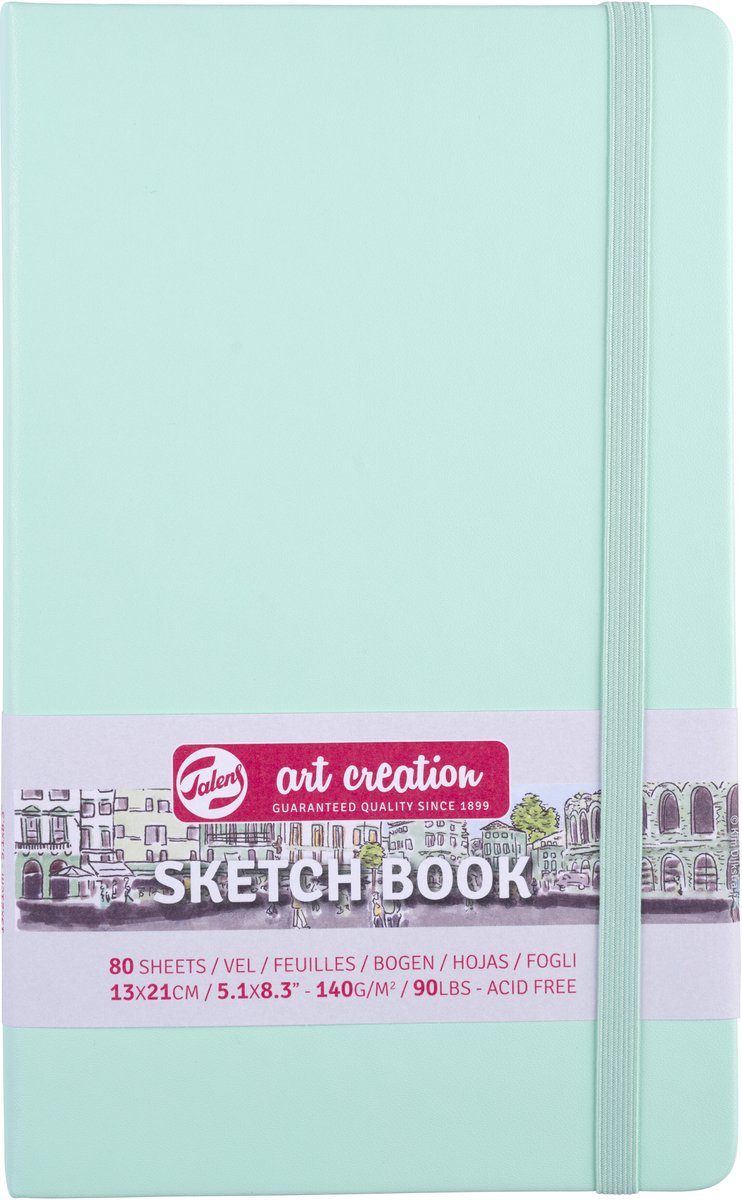 Talens Art Creation Skizzenblock 13 x 21 cm – 80 Blatt – Türkis
