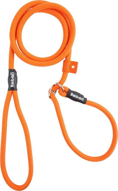 Rebel Petz Hundeleine – Trainingsleine – Orange – S – 8 mm x 140 cm