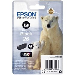 Pic Tintenpatrone Epson 26 Eisbären 4,7 ml Fotoschwarz