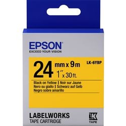 Beschriftungsband Epson lk-6ybp schwarz auf pastellgelb