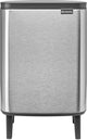 Brabantia Bo Hi Abfallbehälter – 12 Liter – mattierter Stahl, fingerabdrucksicher