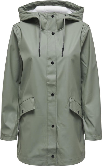 Nur Jacke Onlelisa Regenmantel Otw Noos 15261734 Agavengrün Damengröße - M