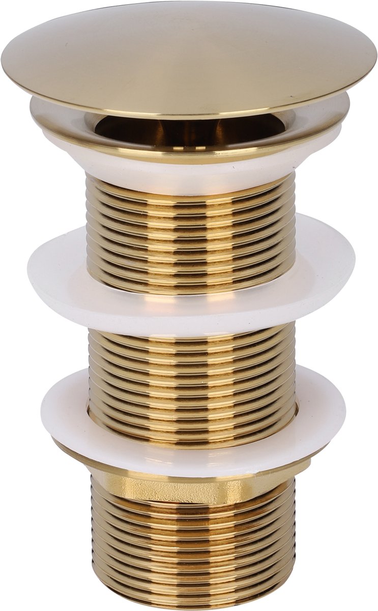 Differnz-Ablaufstopfen mattgold - immer offen Mix-Match - Größe: L - ã˜ 72 mm