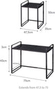Yamazaki Arbeitsplatten-Organizer ausziehbar – Turm – Schwarz