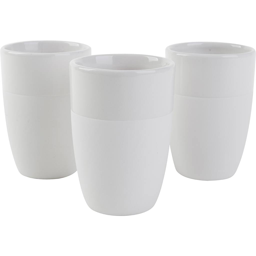 Becher mit mattem äußerem, dumm 10 x 7 cm, 12 Stück 1 Box