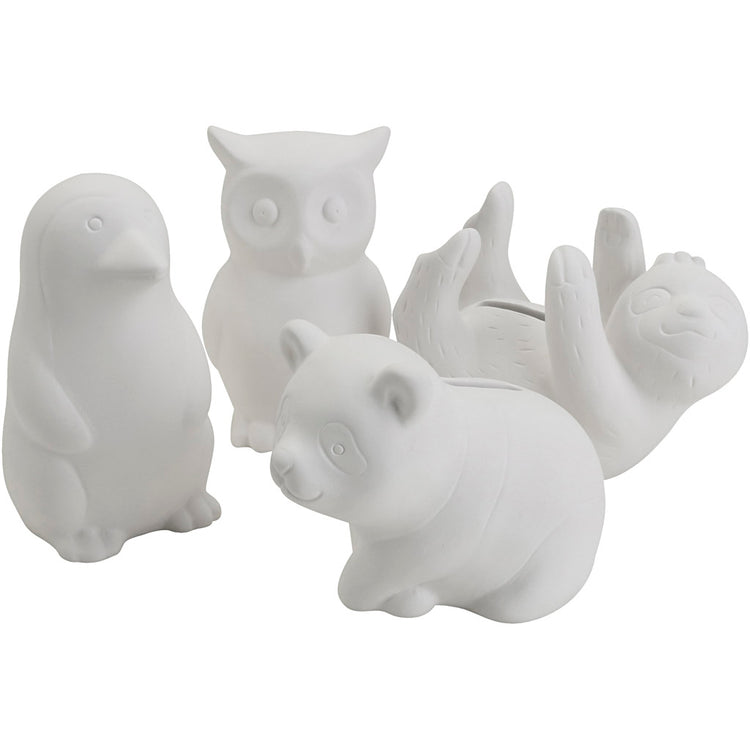 Kreativfirma Maars, Tiere, dumm 8,5-11 cm, Inhalt kann variieren, 4x6 Stück 1 Box