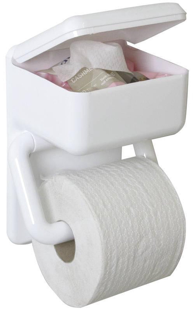 Wenko Toilettenpapierhalter mit Aufbewahrung für Feuchttücher