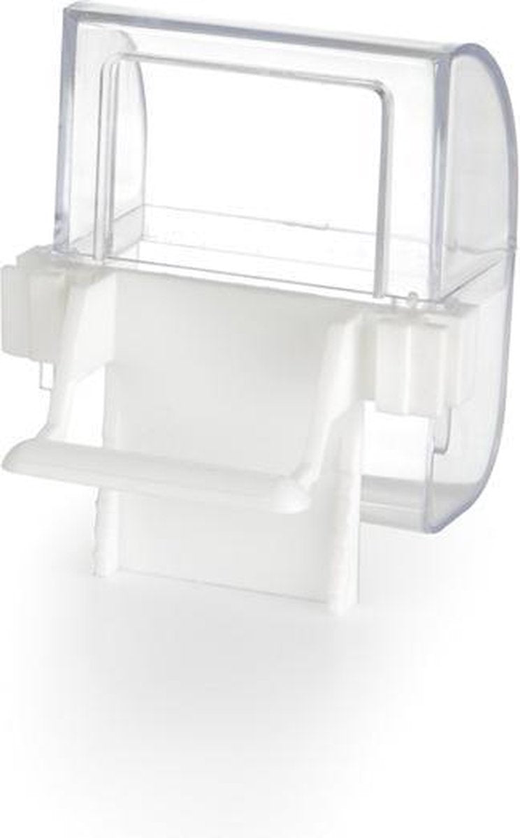 Beeztees Futter- und Wassernapf - Vogel - transparent weiß - 2 Stk