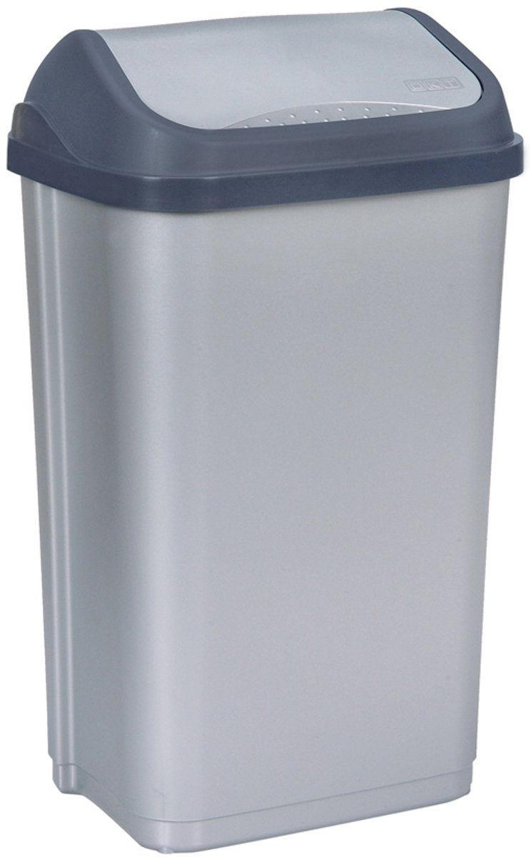 Keeper Schwingbehälter Swantje Abfallbehälter 39x29x66 - 50 l hellgrau 10308