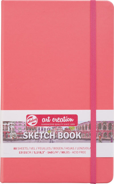 Talens Art Creation Skizzenbuch Korallenrot 13 x 21 cm 140 g 80 Blatt