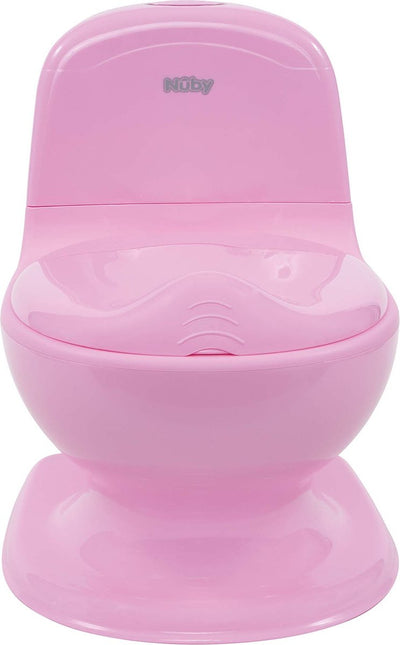 Nûby Dr. Talbot's – mein echtes Töpfchen – Kleinkindtöpfchen mit Spülgeräusch – Trainingstoilette für Kinder – Pink – 18+ Monate