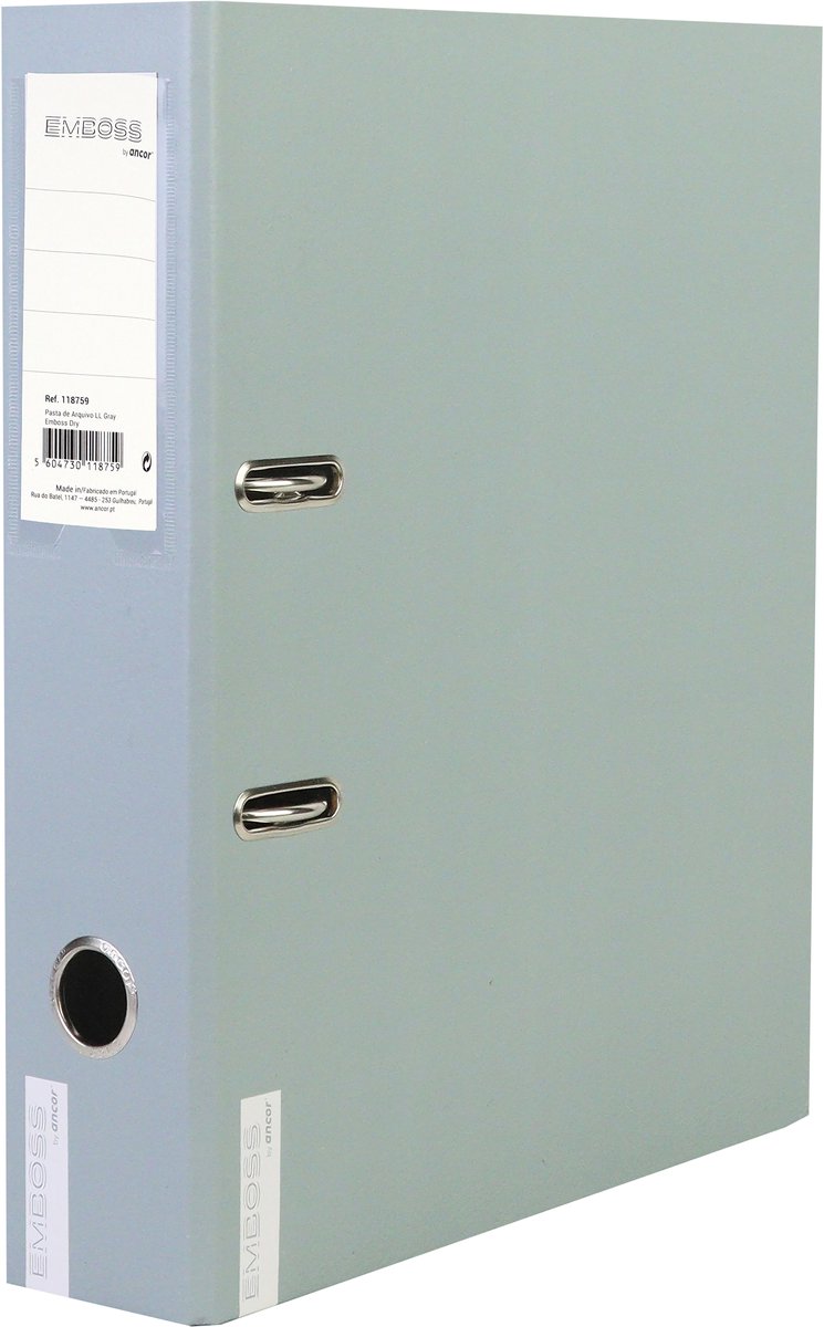 Ancor-Binder geprägt trocken A4 2r 8cm grau