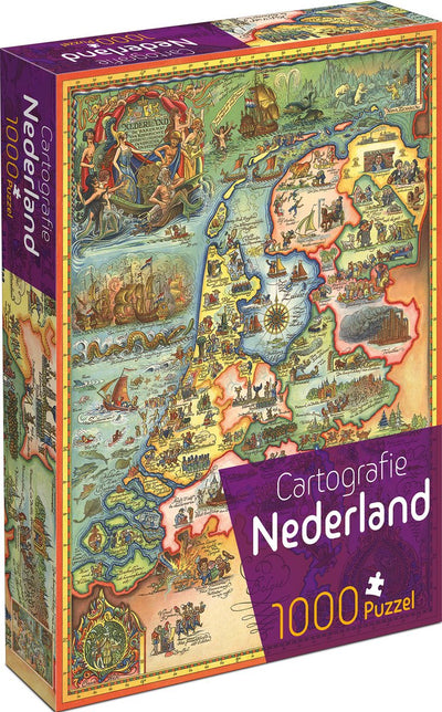 Tuckers lustige Fabrikkartographie Niederlande (1000) – Puzzle
