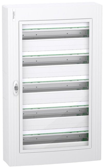 Schneider Electric Prisma-Set leerer Sicherungskasten 5-reihig 120 Module mit transparenter Tür (LVSXM524)