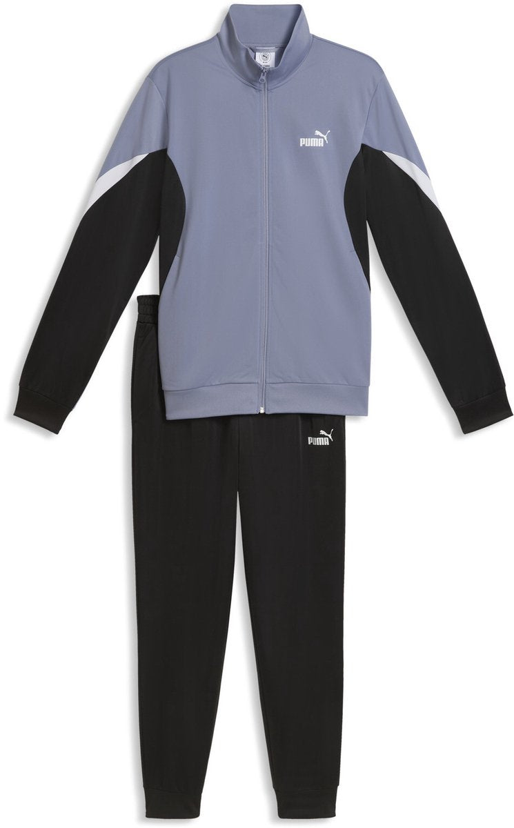 Puma ESS Block Poly Suit Unisex-Trainingsanzug – grauer Himmel