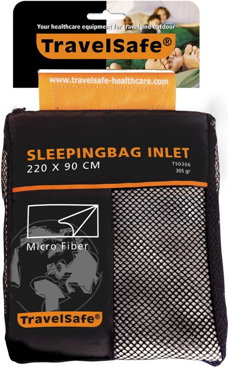 Travelsafe Mikrofaser-Einlage – Decke – 1 Pers. - weiß natur