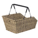 Basilikum Fahrradkorb Cento Rattan Look Multi System 40 x 25 x 12 cm - Seegras