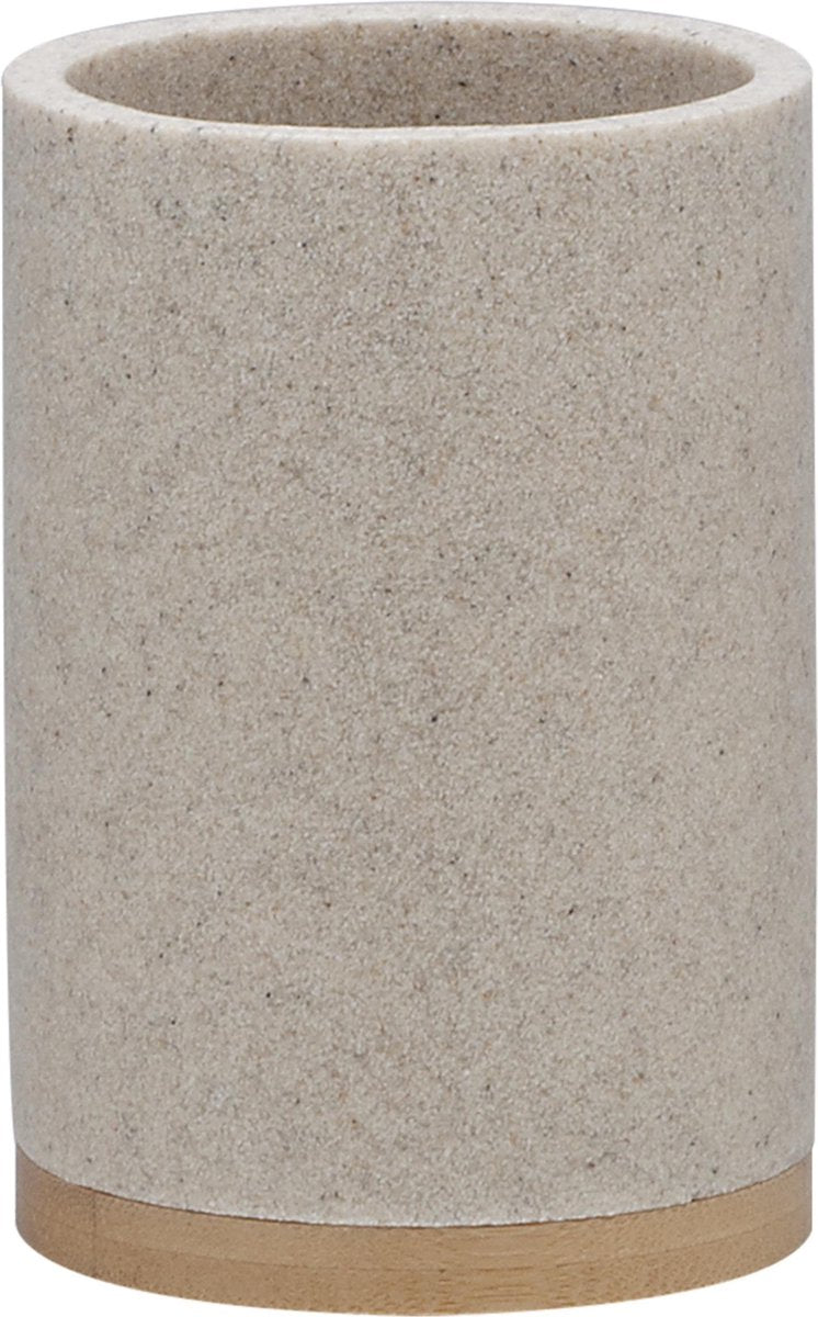 Sealskin Grace – freistehender Zahnputzbecher – Sand