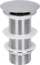 Differnz-Ablaufstopfen Chrom - immer offen Mix Match - Größe: L - ã˜ 72 mm