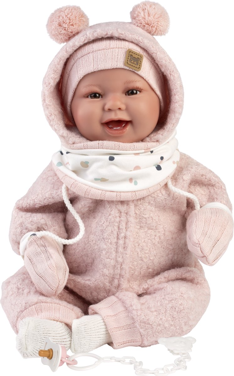 Llorens Weichkörper-Babypuppe Tala Sonrisas mit Sound 44 cm