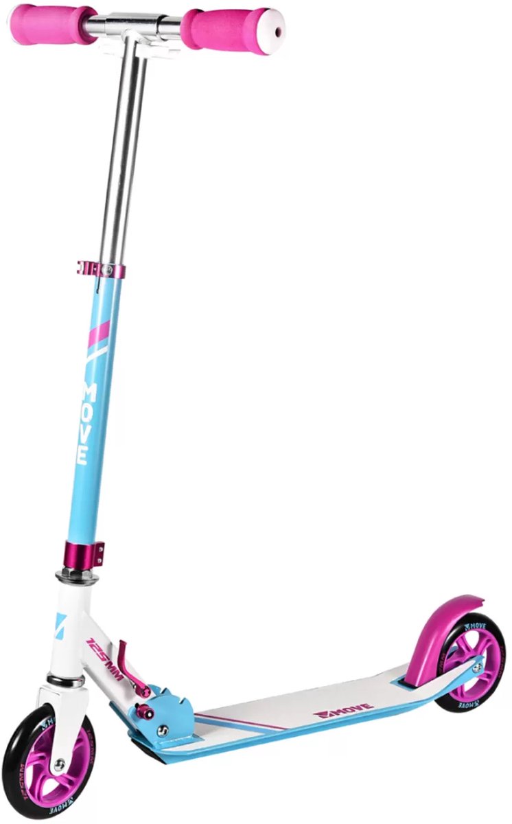Bewegen Sie 125 2-Rad-Kindstep faltbare Junior-Weißblau