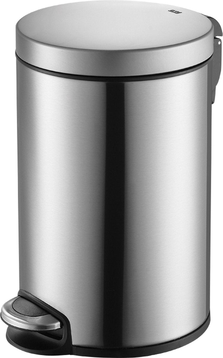 Eko - serene Treteimer 8 Liter - Edelstahl Kunststoff - mattierter Edelstahl - Abfalleimer