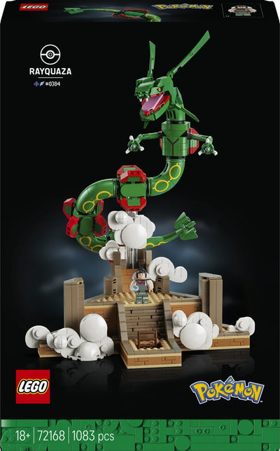 Lego Pokémon – Rayquaza Bausatz für Erwachsene mit Tierfigur – 72168